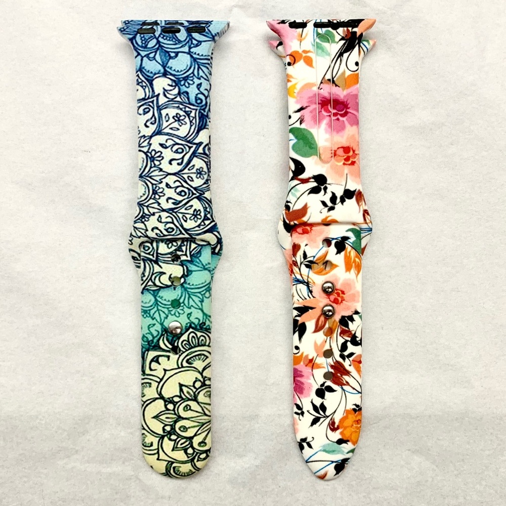 Soft Silicone Designer Wristbands for Apple Watch